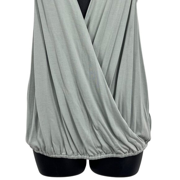 Eri + Ali Anthropologie Wedgewood Green Draped Sleeveless Top XS Extra Small New - Picture 3 of 9